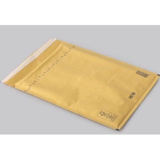 Бумажный конверт с пузырьковой пленкой H/18, 290x350+50(270x360) мм, желтый
