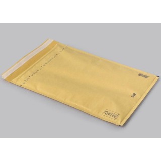 Бумажный конверт с пузырьковой пленкой I/19, 320x455+50(300x445) мм, желтый