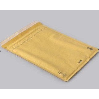 Бумажный конверт с пузырьковой пленкой K/20, 370x480+50(350x470) мм, желтый