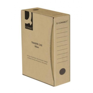 Архивная коробка для документов Q-CONNECt, 100мм, коричневая