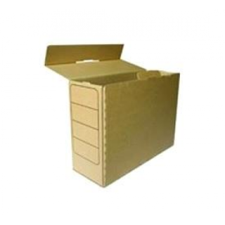 Архивная коробка для документов SMILTAINIS, 125мм, коричневая