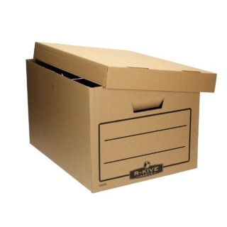 Arhīva kaste ar noņemamu vāku Fellowes Basics, 325x260x415mm, brūna
