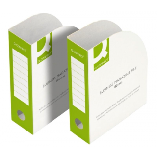 Arhīva statīvs dokumentiem Q-CONNECT GREEN, A4, 80mm, zaļš ar baltu
