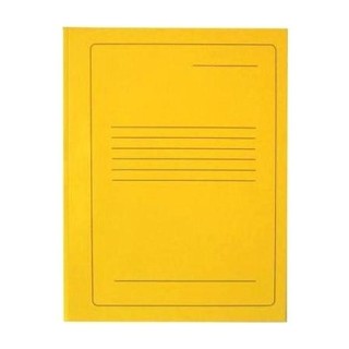 Папка-скоросшиватель Smiltainis, из картона, A4, желтая