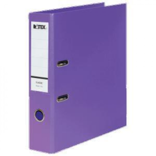 Папка-регистр DATEX CLASSIC, A4, 75мм, фиолетовая