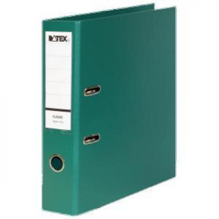Папка-регистр DATEX CLASSIC, A4, 75мм, зеленая