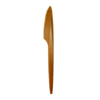 Ножи из древесного волокна Bittner Premium, многоразовые, коричневые, 100 шт.