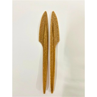 Ножи из древесного волокна Bittner Premium, многоразовые, коричневые, 100 шт.