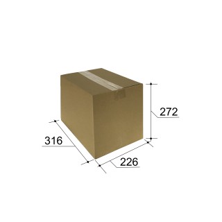Картонная коробка, размер A4 большая, 316 х 226 х 272 мм, коричневая