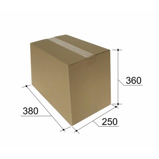 Kartona kaste pakomātiem, 1/2 L izmērs, 380x250x360mm, brūna