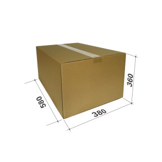 Картонная коробка для пакоматов, размер L, 580 х 380 х 360 мм, коричневая