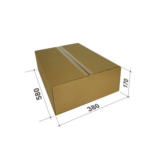 Kartona kaste pakomātiem, M izmērs, 580x380x170mm, brūna