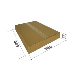 Kartona kaste pakomātiem, S izmērs, 580x380x75mm, brūna