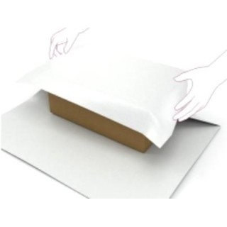 Оберточная бумага в листах, 72см х104см, 110 г/м2, белая крафт-бумага, 10 листов