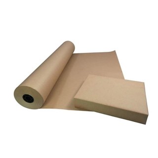 Бумага оберточная в рулоне, 84см x 170м, 70г/м2, коричневая крафт-бумага, 10 кг