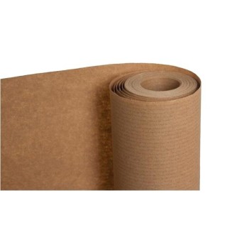 Бумага оберточная в рулоне, 120см x 104м, 80г/м2, коричневая крафт-бумага, ребристая, 10 кг