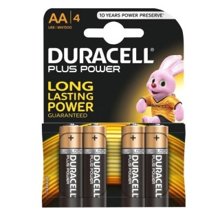Baterijas Duracell AA LR06-BP4 Alkaline Plus Power, 1.5V, 4 gab.
