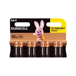Baterijas Duracell AA LR6, 1.5V, 8 gab.