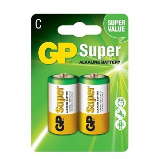 Baterijas GP Super C LR14 Alkaline, 1.5V, 2 gab.