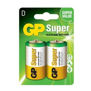 Baterijas GP Super D LR20 Alkaline, 1.5V, 2 gab.