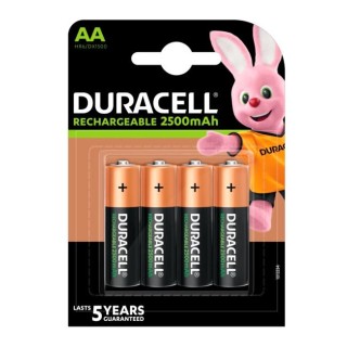 Заряжаемые батарейки Duracell AA/R6, 2500 mAh, Recharge, 4 шт.