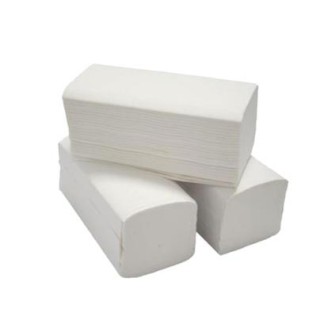 Листовые бумажные полотенца PAPERNET V, 24х22см, 2 слоя, серые, 266 листов в пачке