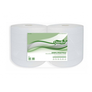 Индустриальная бумага ClassEur Extra Strong ECO, 2 слоя, 192м, серовато-белая, 2 рулона