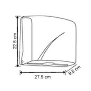 Papīra dvieļu turētājs VIALLI K1, Z-Salv, loksnēs, balts, 22.5x27.5x9.5cm