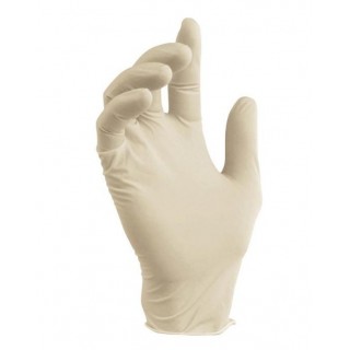 Латексные перчатки Premium Grip, M размер, белые, 100шт.