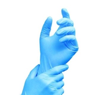 Перчатки нитриловые CareProtect, размер M, нестерильные, без пудры, синие, 200шт.