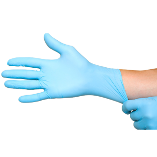 Нитриловые перчатки ECO-PLUS, S размер, синые, 100шт.