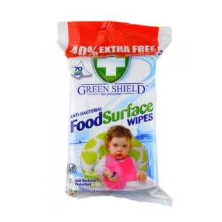 Влажные салфетки для пищевых поверхностей Green Shield Food Surface, 70 шт.