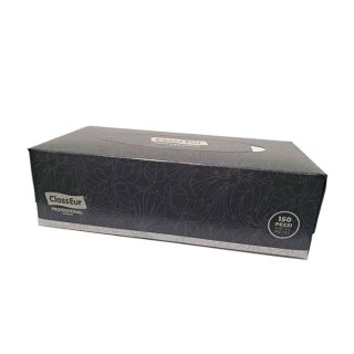 Kosmētiskās salvetes kastītē ClassEur, 21x21cm, 2 kārtas, 150 gab.