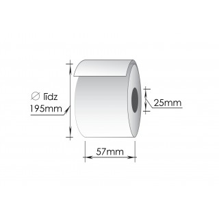 Taromātu lente 57mm x 260m/25mm, Termo