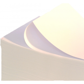 Papīra lente adatu printeriem 210mm, bez  perforācijas, balta, 2000 lpp., ar caurumiem