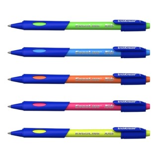 Шариковая ручка ErichKrause ErgoLine Kids, 0.7мм, синяя, ассорти корпус