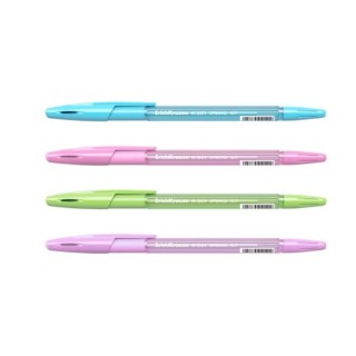 Шариковая ручка ErichKrause R-301 SPRING Stick&Grip, 0.7мм, синяя, ассорти корпус