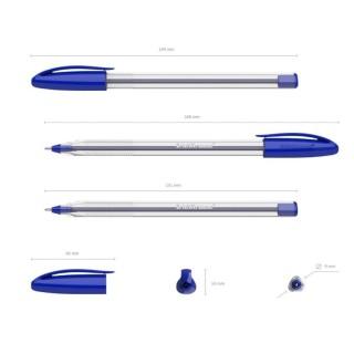 Lodīšu pildspalva ErichKrause U-108 Classic Stick, 1.0mm, zila