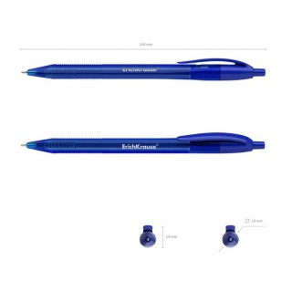 Шариковая ручка ErichKrause U-208 Original Matic, 1мм, автоматическая, синяя