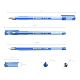 Гелевая ручка ErichKrause G-TONE, 0.5 мм, синяя