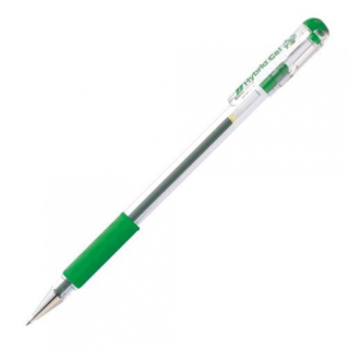 Гелевая ручка PENTEL HYBRID Gel K116, 0.6 мм, зеленая