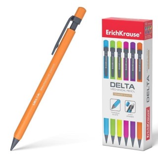 Автоматический карандаш ErichKrause DELTA, 0.5мм, HB, асорти