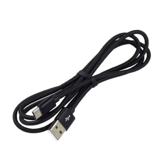 Kabelis USB/USB-C everActive CBB-1.2CB, 1.2m, 3.0A, melns