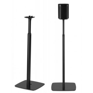 FLEXSON ADJUSTABLE FLOOR STANDS FOR SONOS ONE, ONE SL AND PLAY:1 BLACK PAIR