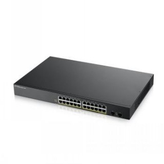 ZYXEL GS1900-24HP V2, 24-PORT GBE L2 POE SMART SWITCH, RACKMOUNT, 170 WATT