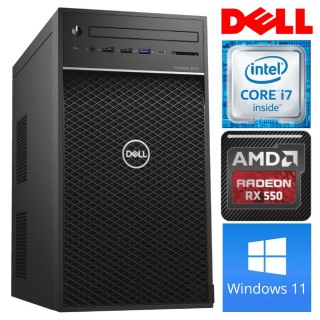 DELL 3630 Tower i7-8700K 64GB 1TB SSD M.2 NVME+2TB RX550 4GB WIN11Pro