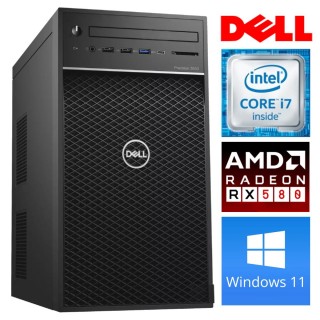 DELL 3630 Tower i7-8700K 16GB 1TB SSD M.2 NVME RX580 8GB WIN11Pro