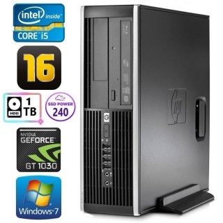 HP 8100 Elite SFF i5-750 16GB 240SSD+1TB GT1030 2GB DVD WIN7Pro