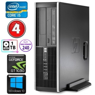 HP 8100 Elite SFF i5-750 4GB 240SSD+1TB GT1030 2GB DVD WIN10