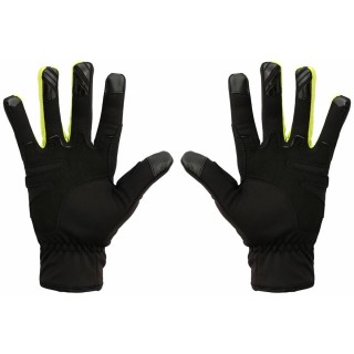 Вело перчатки Rock Machine Winter Race LF, черные/зеленые, S